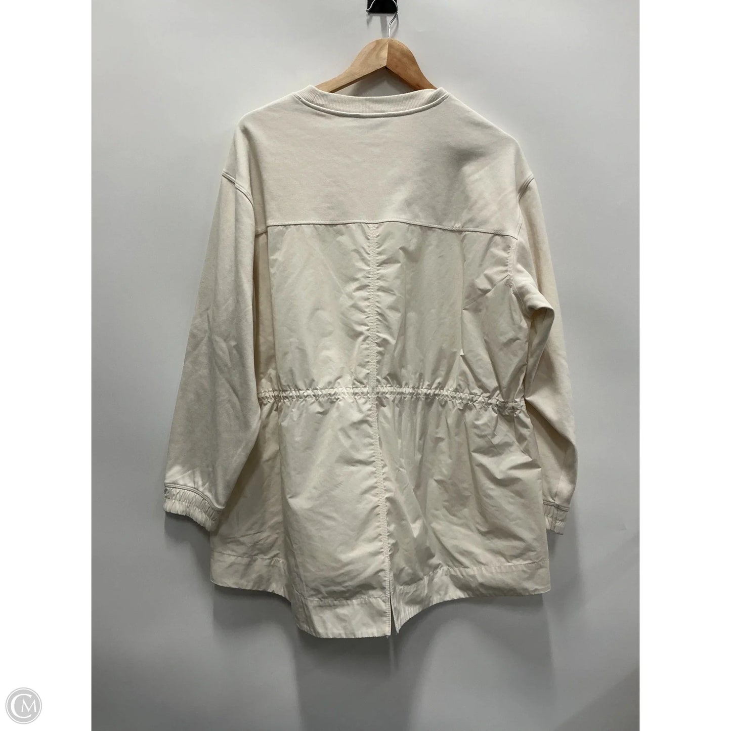 Athletic Sweatshirt Crewneck By Athleta In Cream, Size: Xl