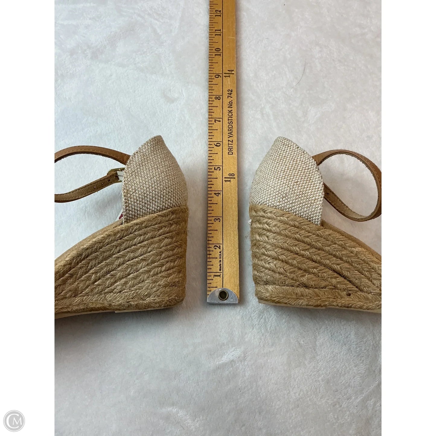 Shoes Heels Wedge By White Mountain In Striped Pattern, Size: 7.5