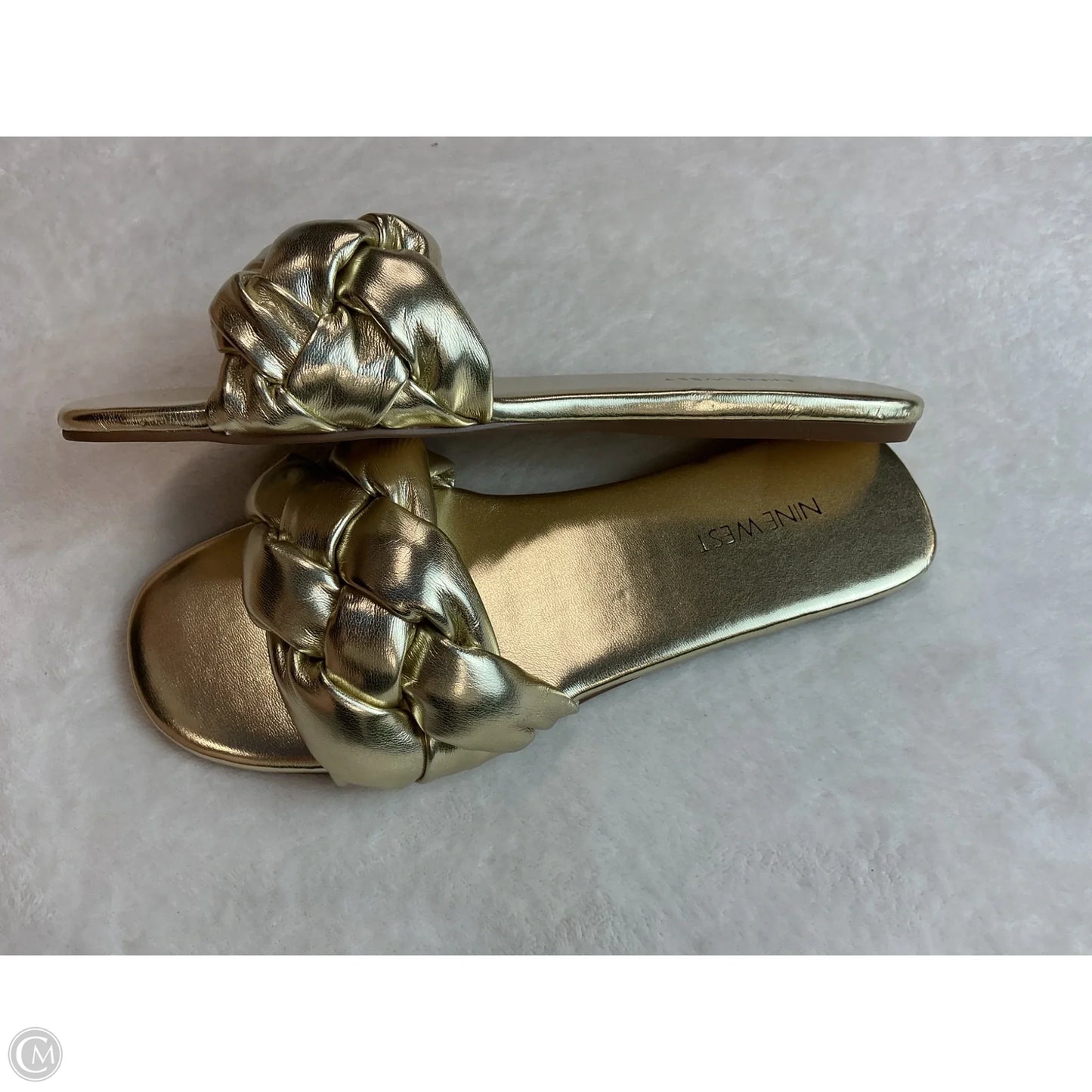 Sandals Flats By Nine West In Gold, Size: 8