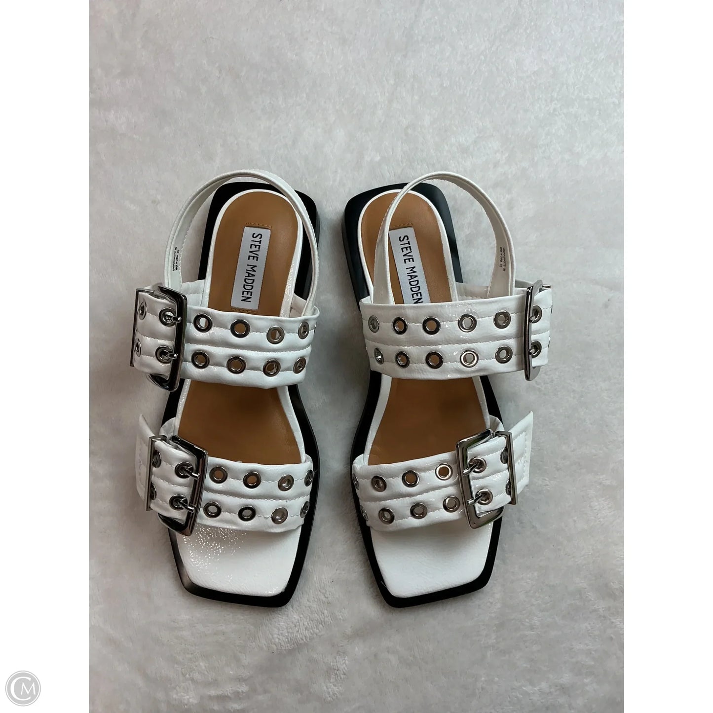 Sandals Flats By Steve Madden In White, Size: 8