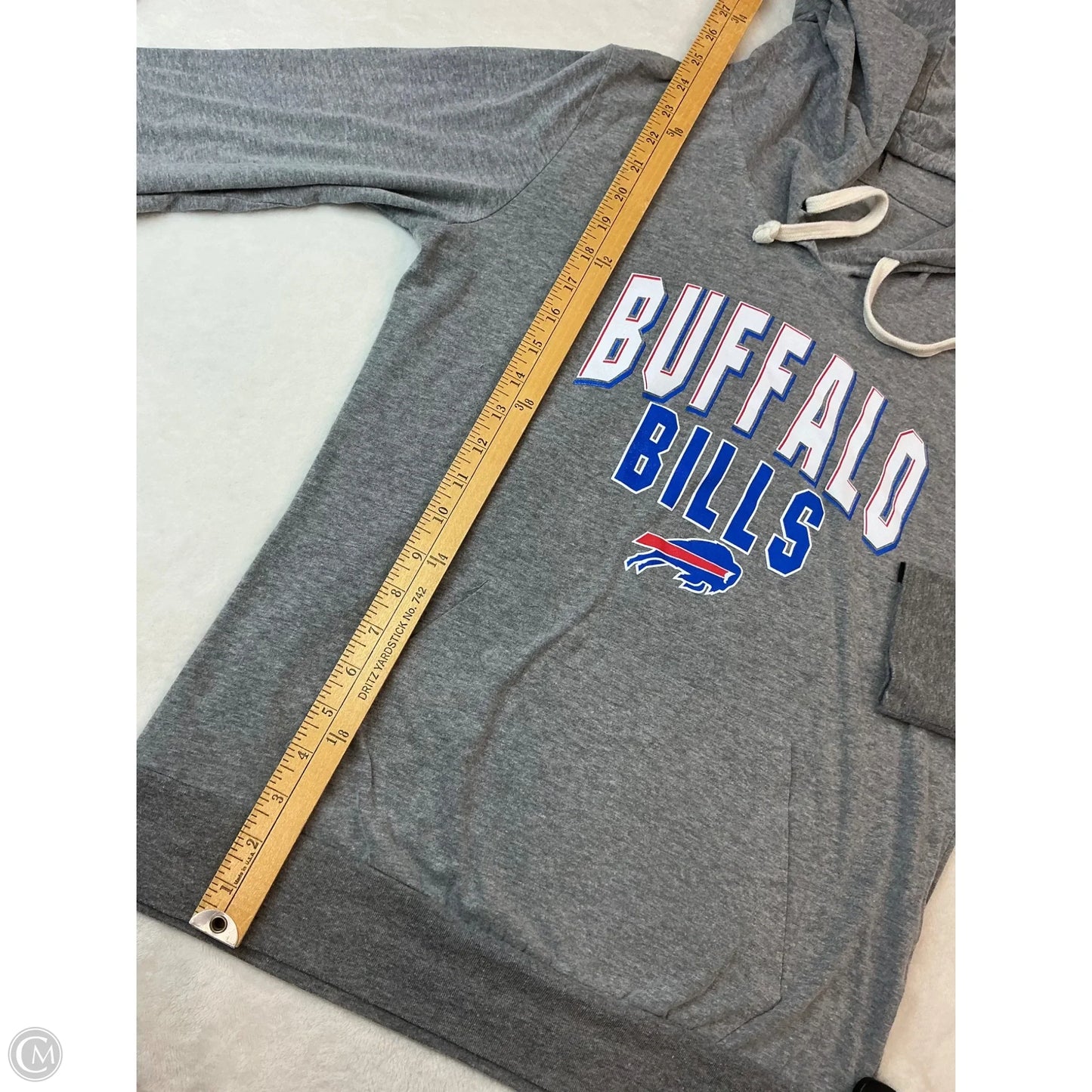 Top Long Sleeve By New Era In Grey, Size: L