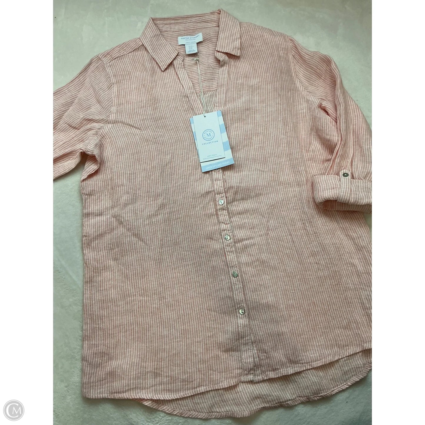 Top Long Sleeve By Clothes Mentor In Orange, Size: M