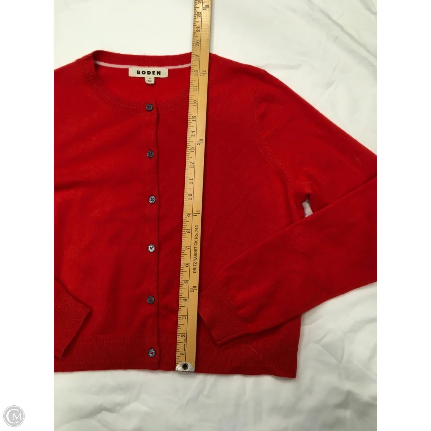 Sweater Cardigan Cashmere By Boden In Red, Size: M