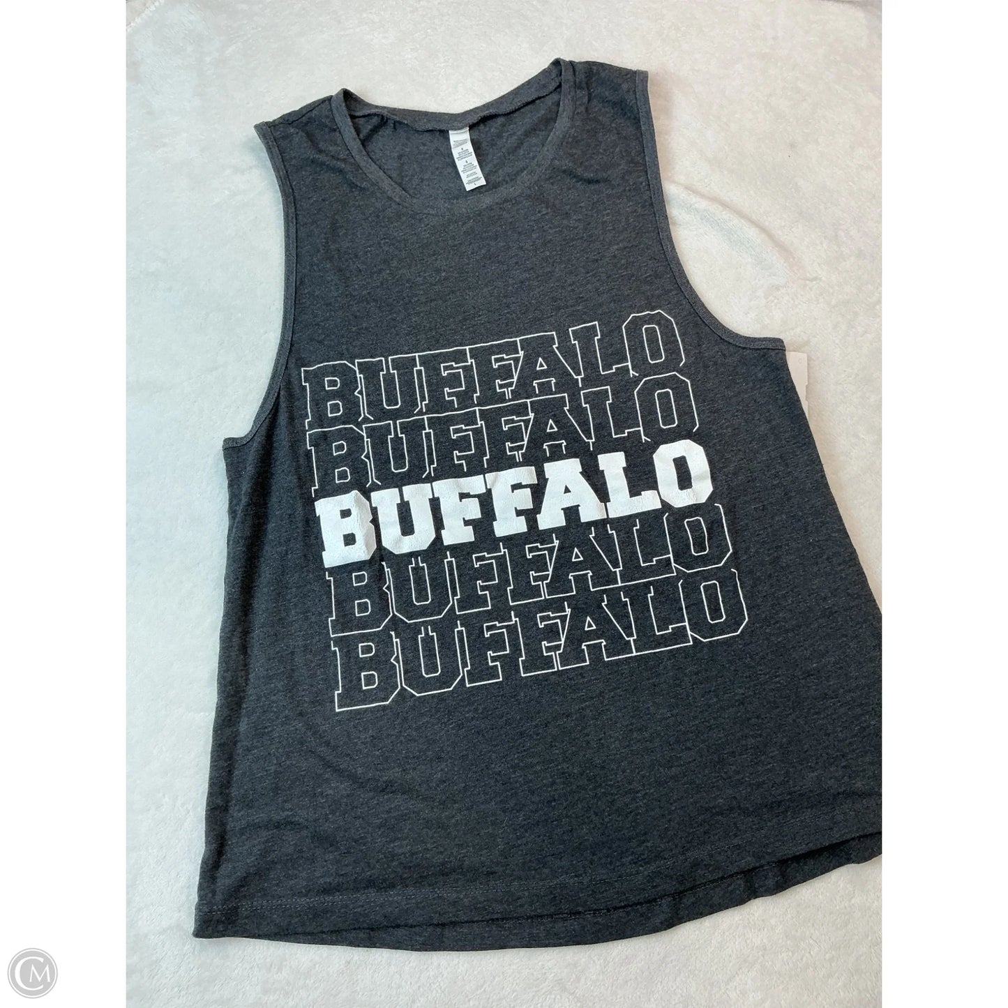 Tank Top By Clothes Mentor In Grey, Size: L