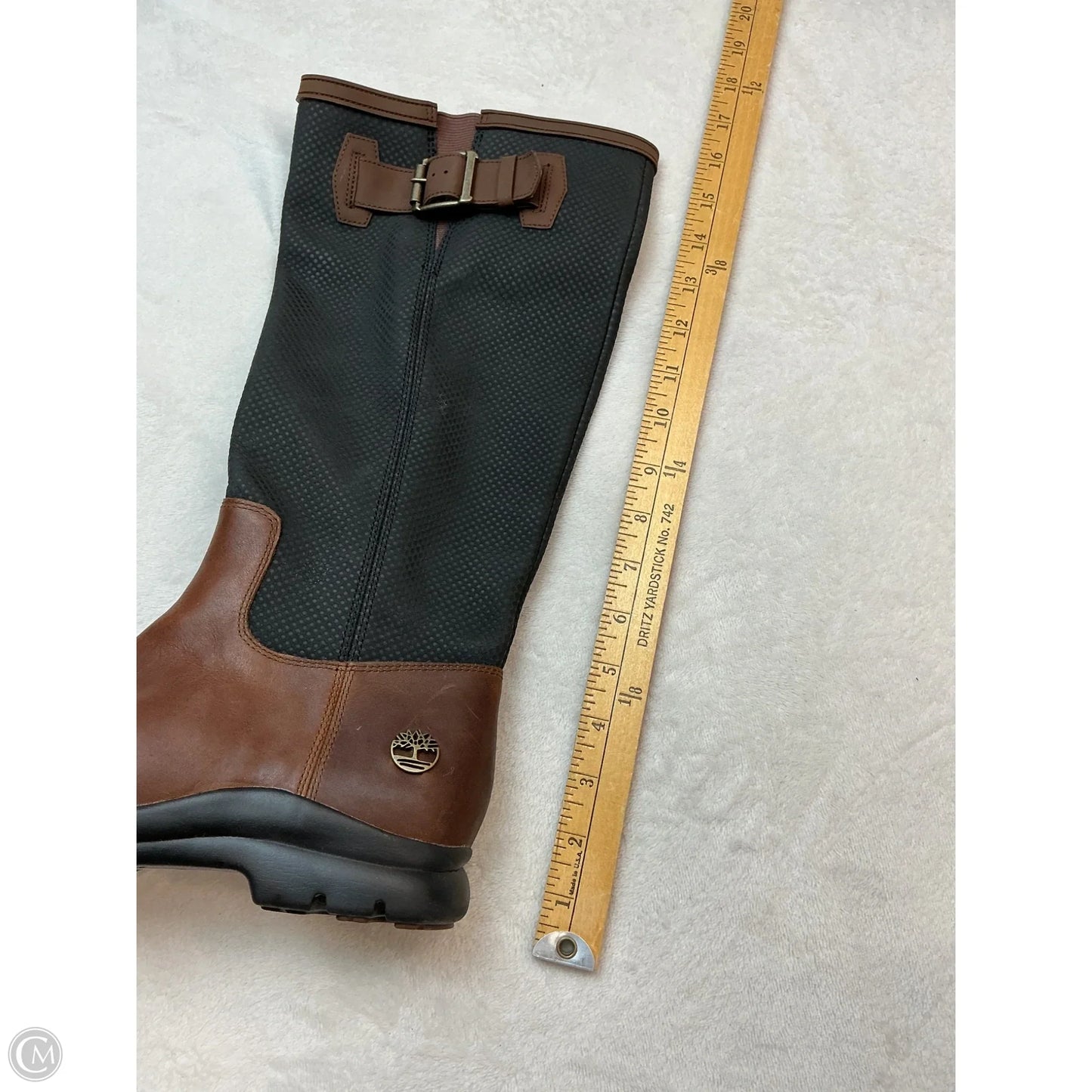 Boots Mid-calf Flats By Timberland In Black & Brown, Size: 8