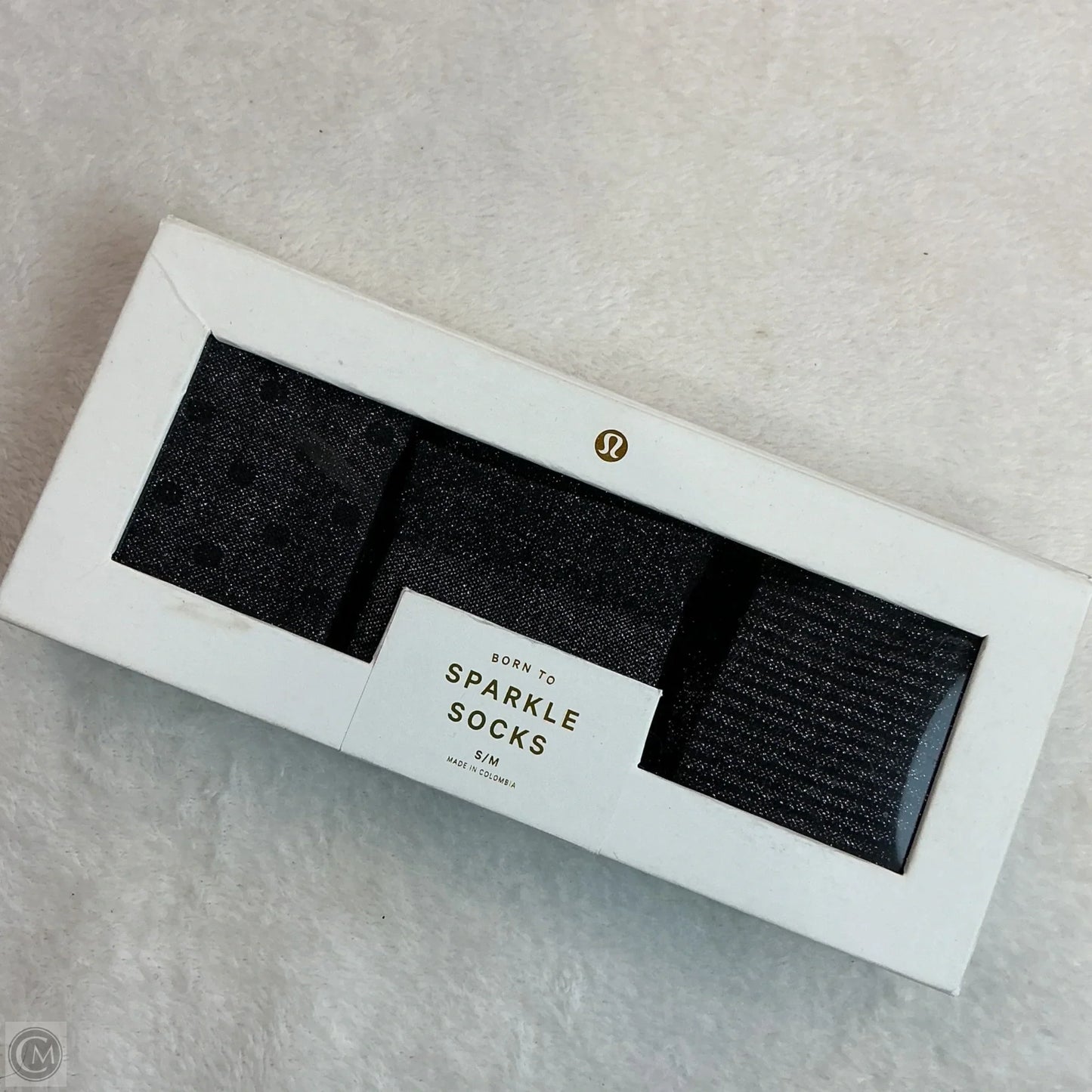 Socks By Lululemon In Black & Silver, Size: 0