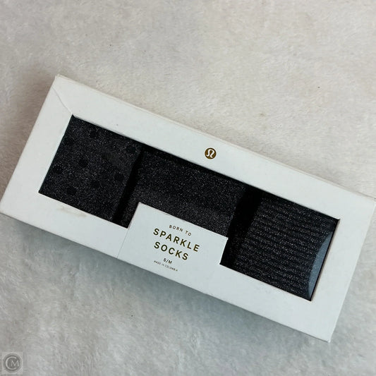 Socks By Lululemon In Black & Silver, Size: 0