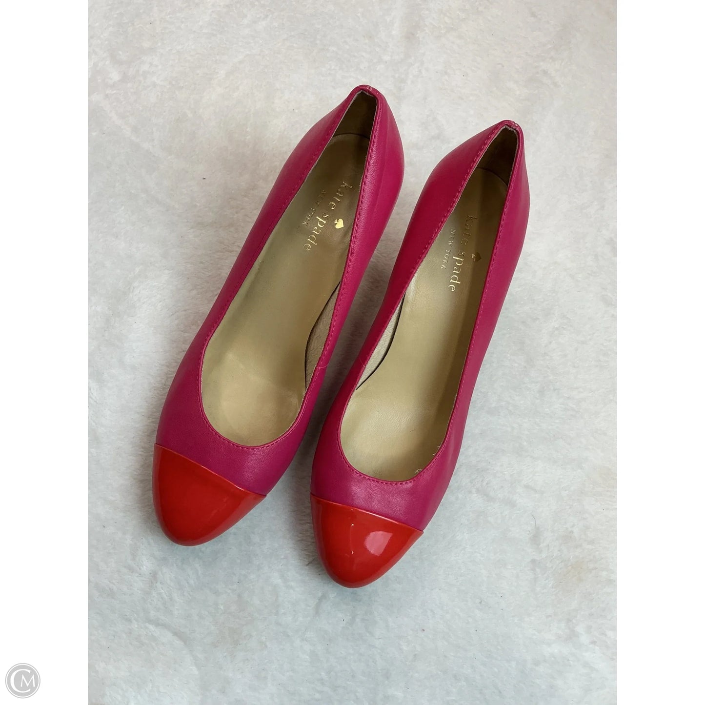Shoes Designer By Kate Spade In Orange & Pink, Size: 7.5