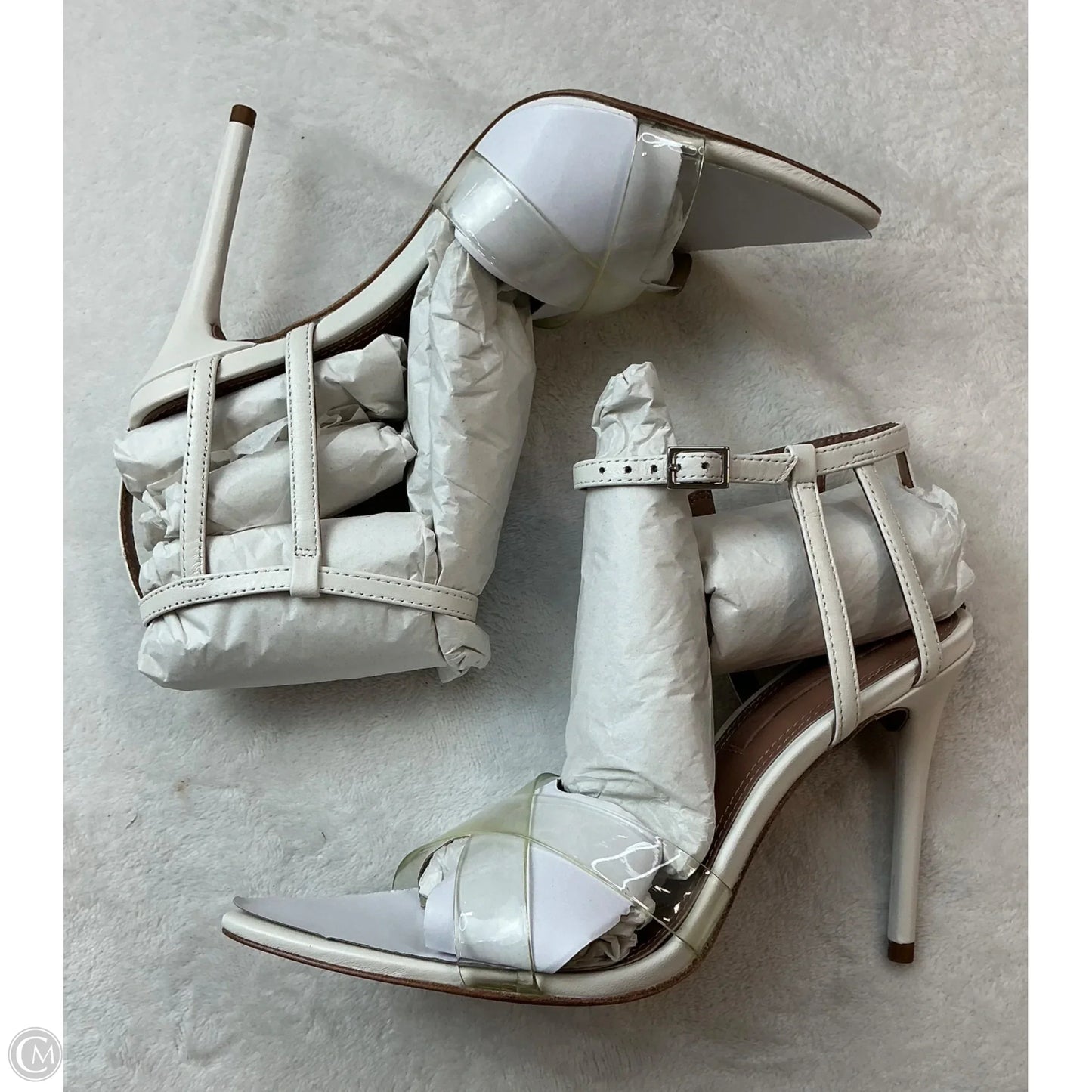 Shoes Heels Stiletto By Bcbgmaxazria In Clear, Size: 7