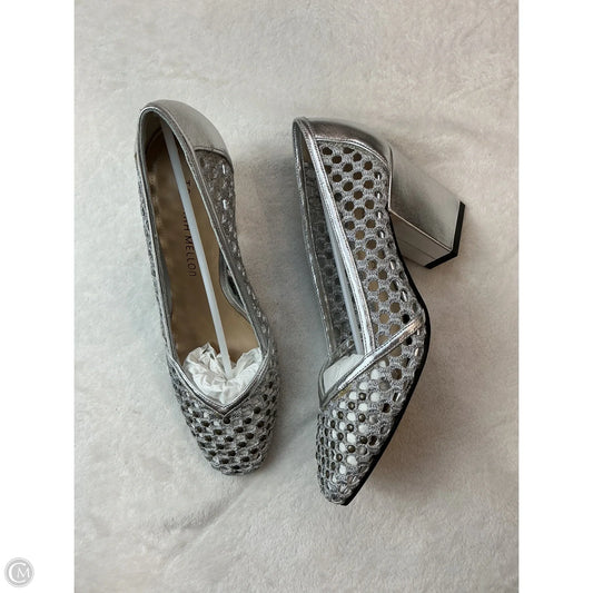 Shoes Heels Block By Cma In Silver, Size: 8