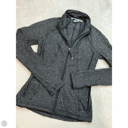 Athletic Jacket By Athleta In Black & Grey, Size: S