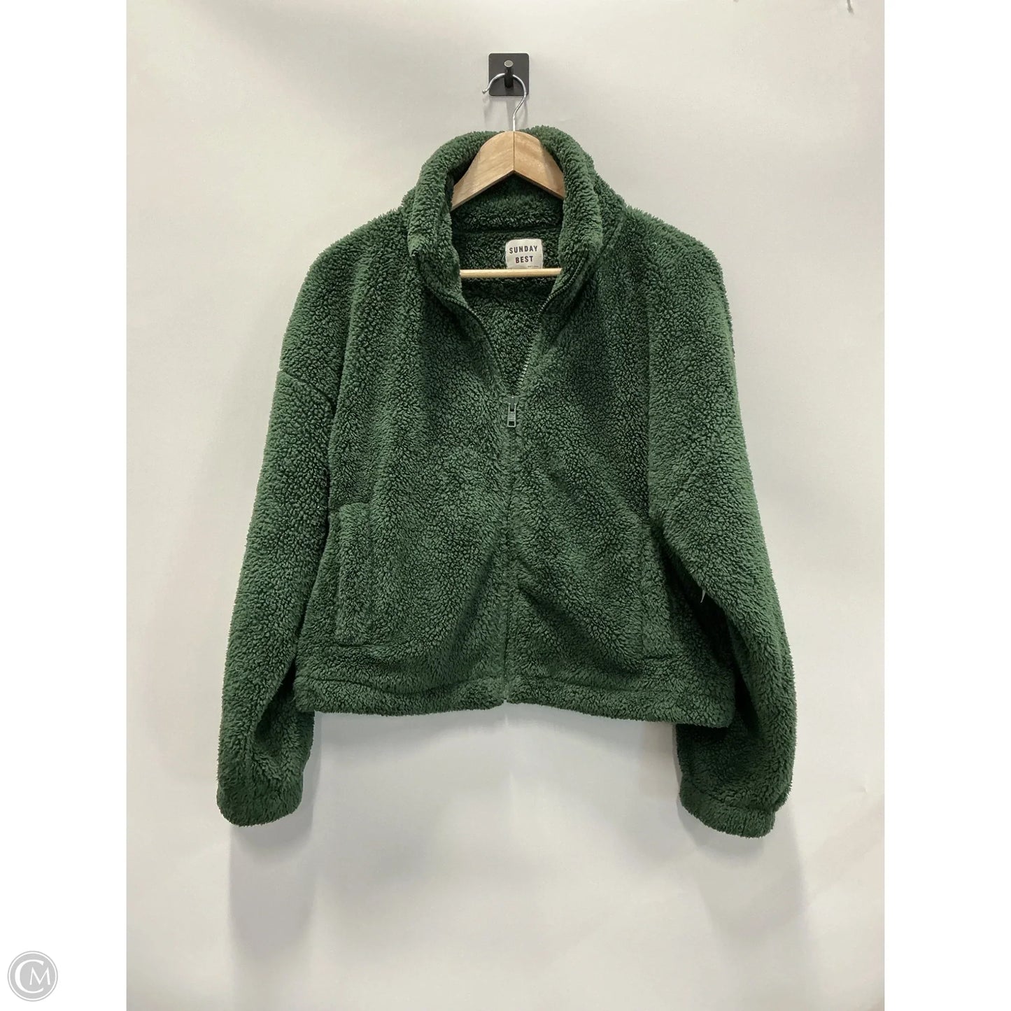 Jacket Fleece By Sunday Best In Green, Size: M
