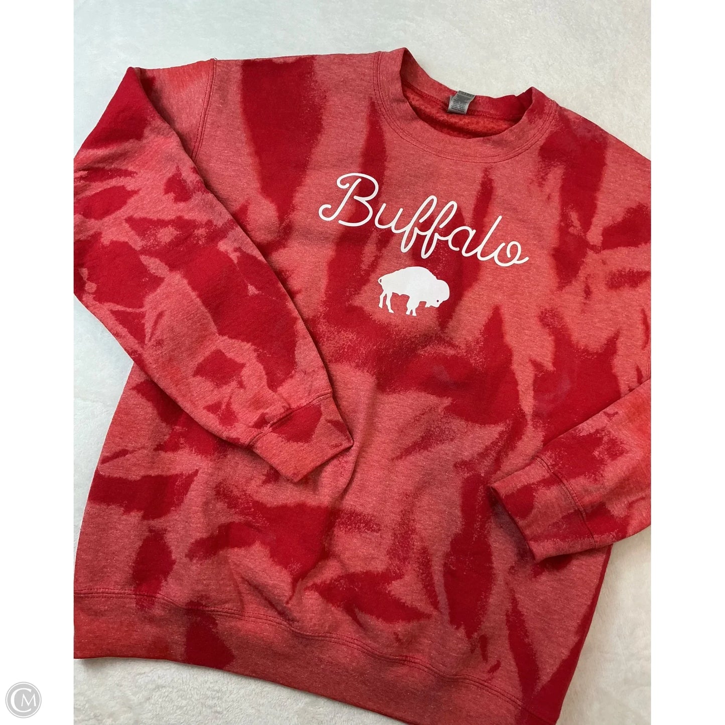 Sweatshirt Crewneck By Gildan In Red, Size: M