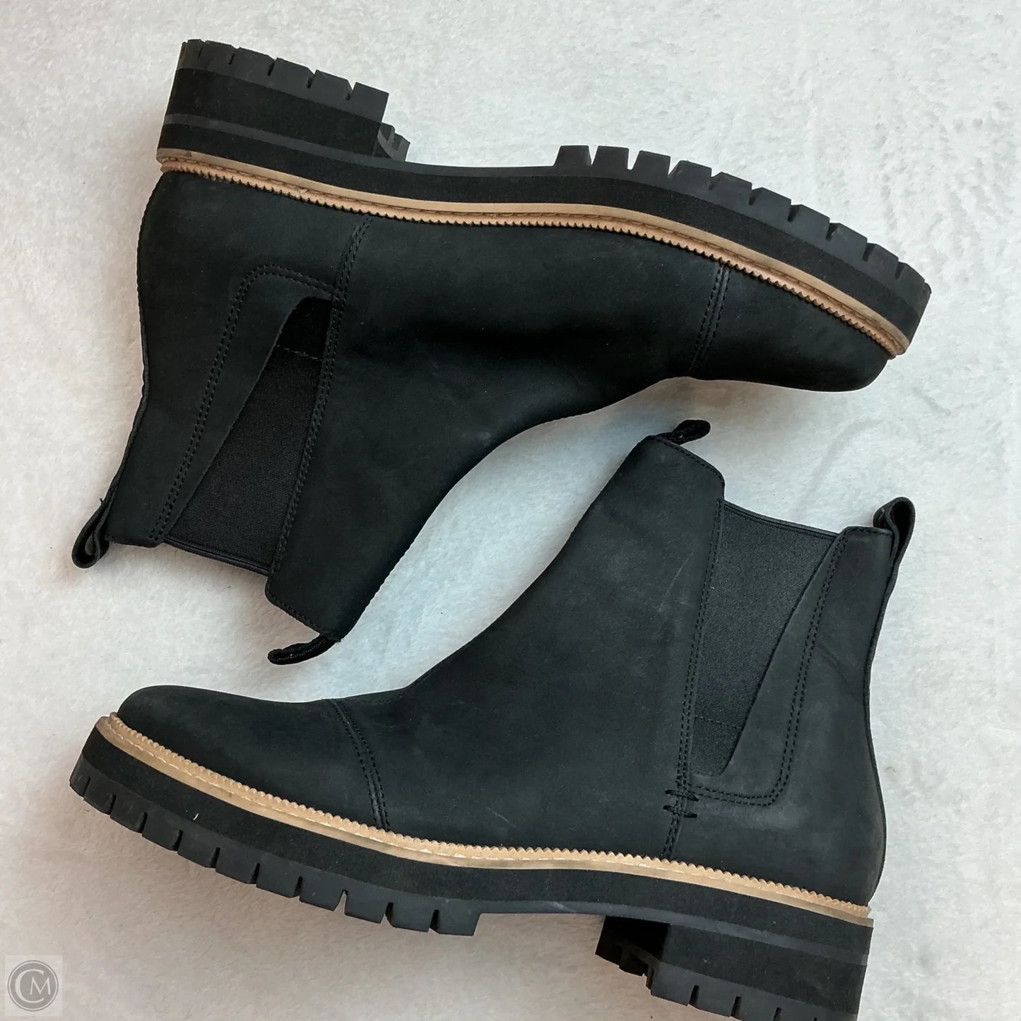 Boots Ankle Flats By Toms In Black, Size: 9.5