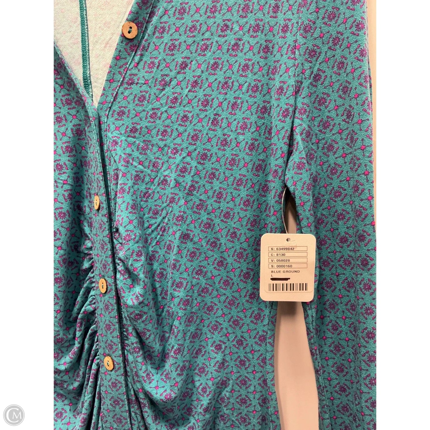 Dress Casual Short By Free People In Blue & Pink, Size: L