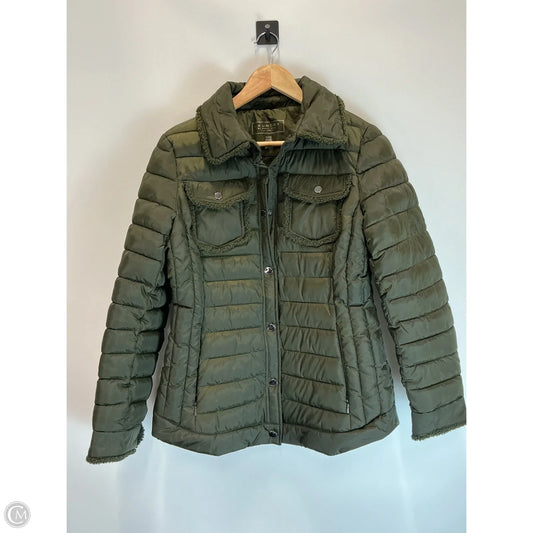 Coat Puffer & Quilted By Laundry In Green, Size: M