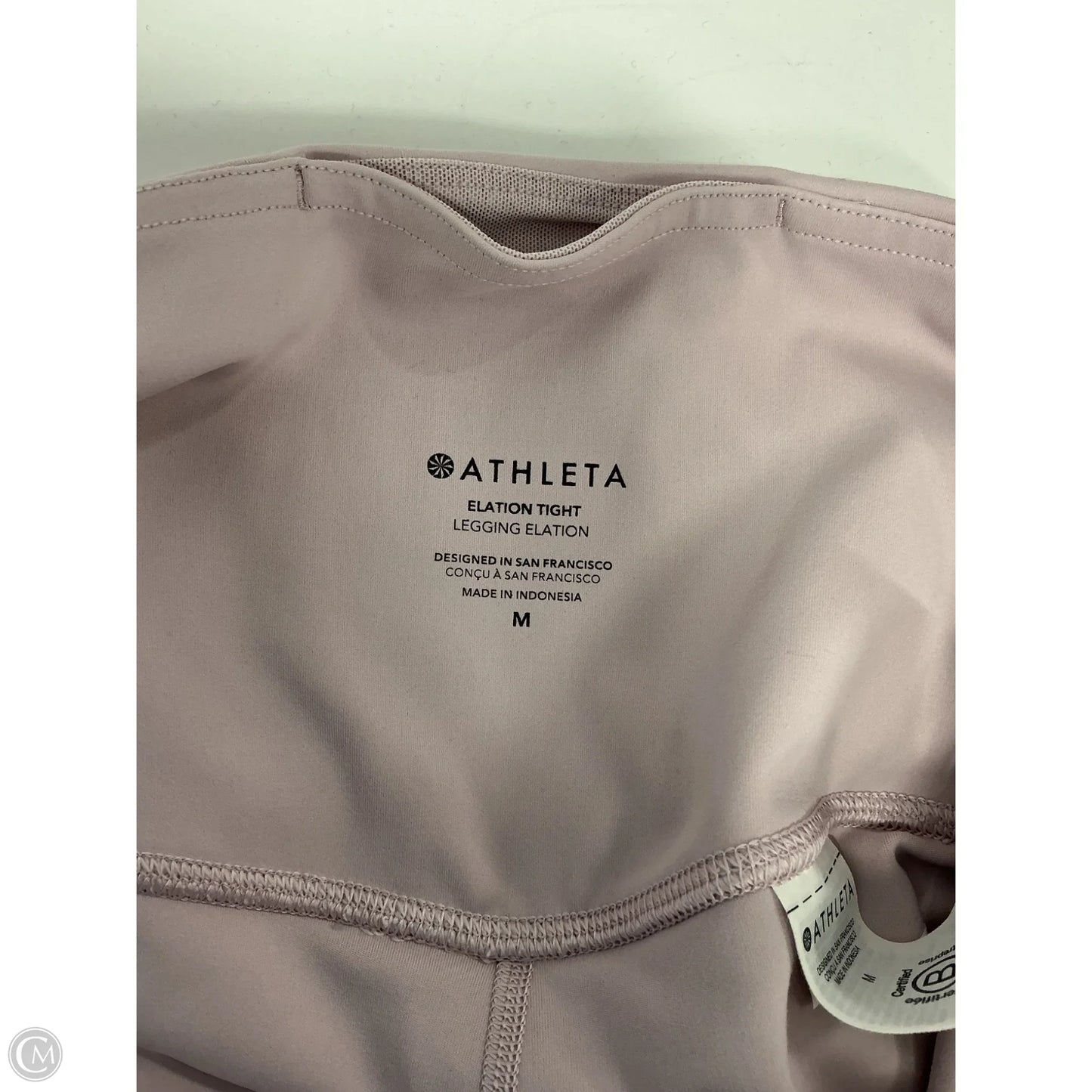 Athletic Leggings By Athleta In Pink, Size: M