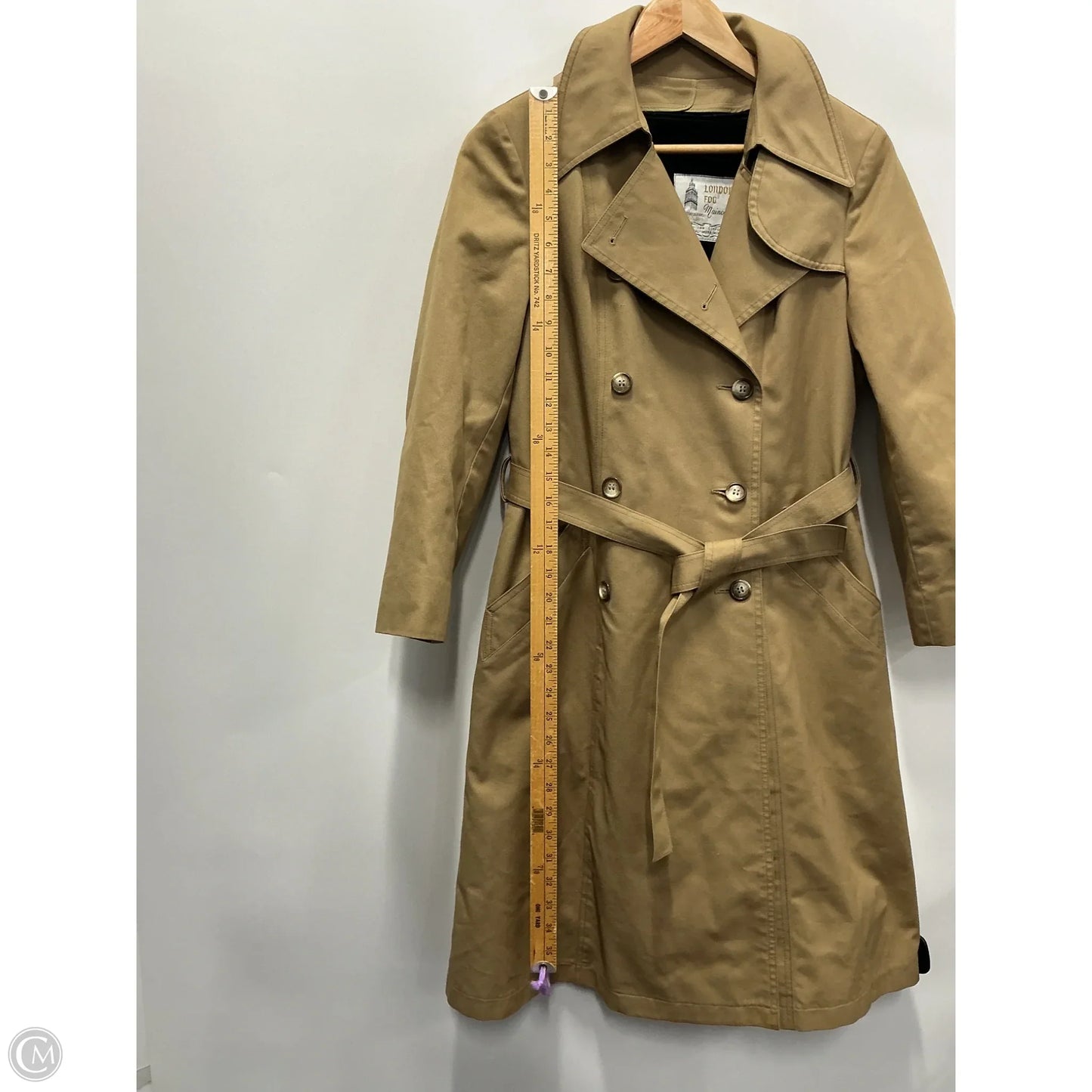 Coat Trench Coat By London Fog In Tan, Size: Mp