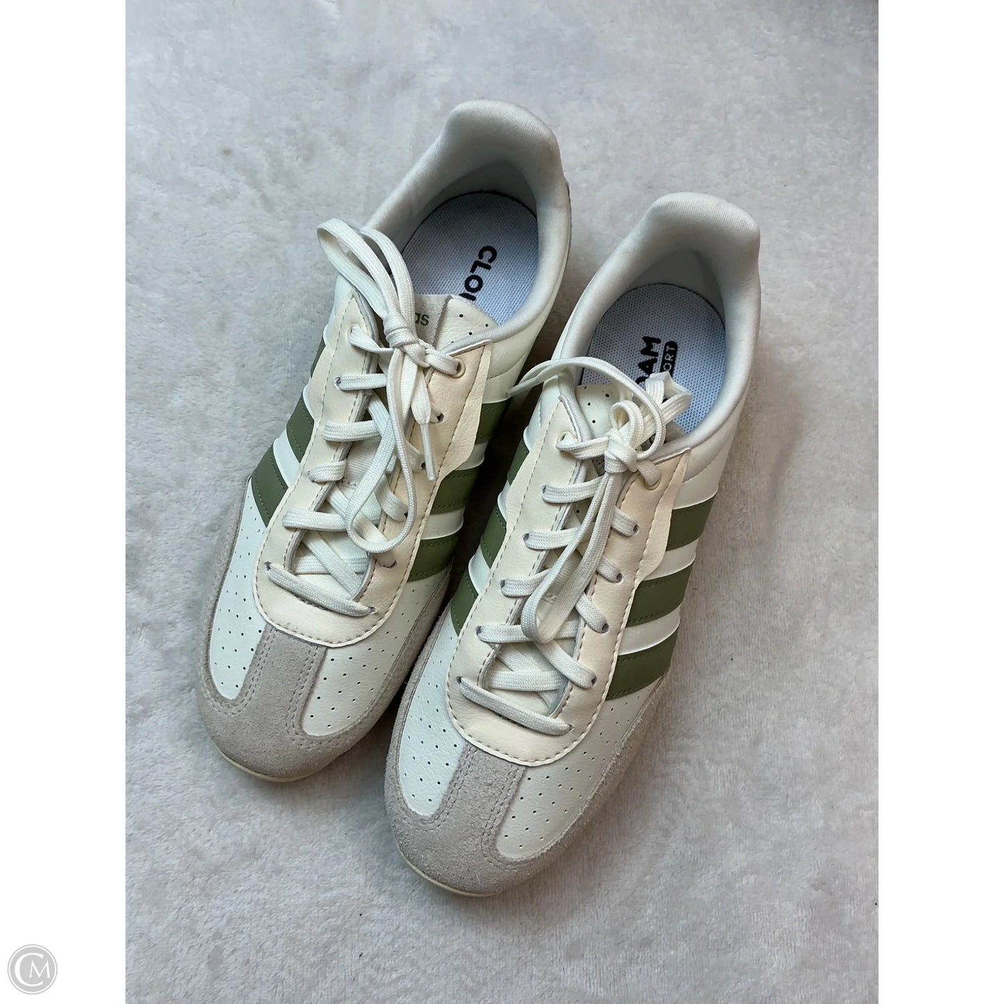 Shoes Athletic By Adidas In Cream & Green, Size: 7.5