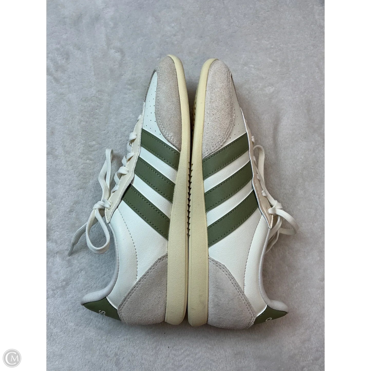 Shoes Athletic By Adidas In Cream & Green, Size: 7.5