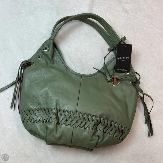 Handbag Leather By Lodis, Size: Large