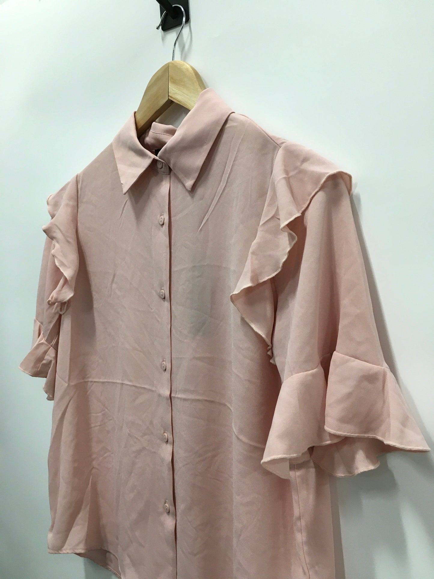 Pink Top Short Sleeve Tahari By Arthur Levine, Size S