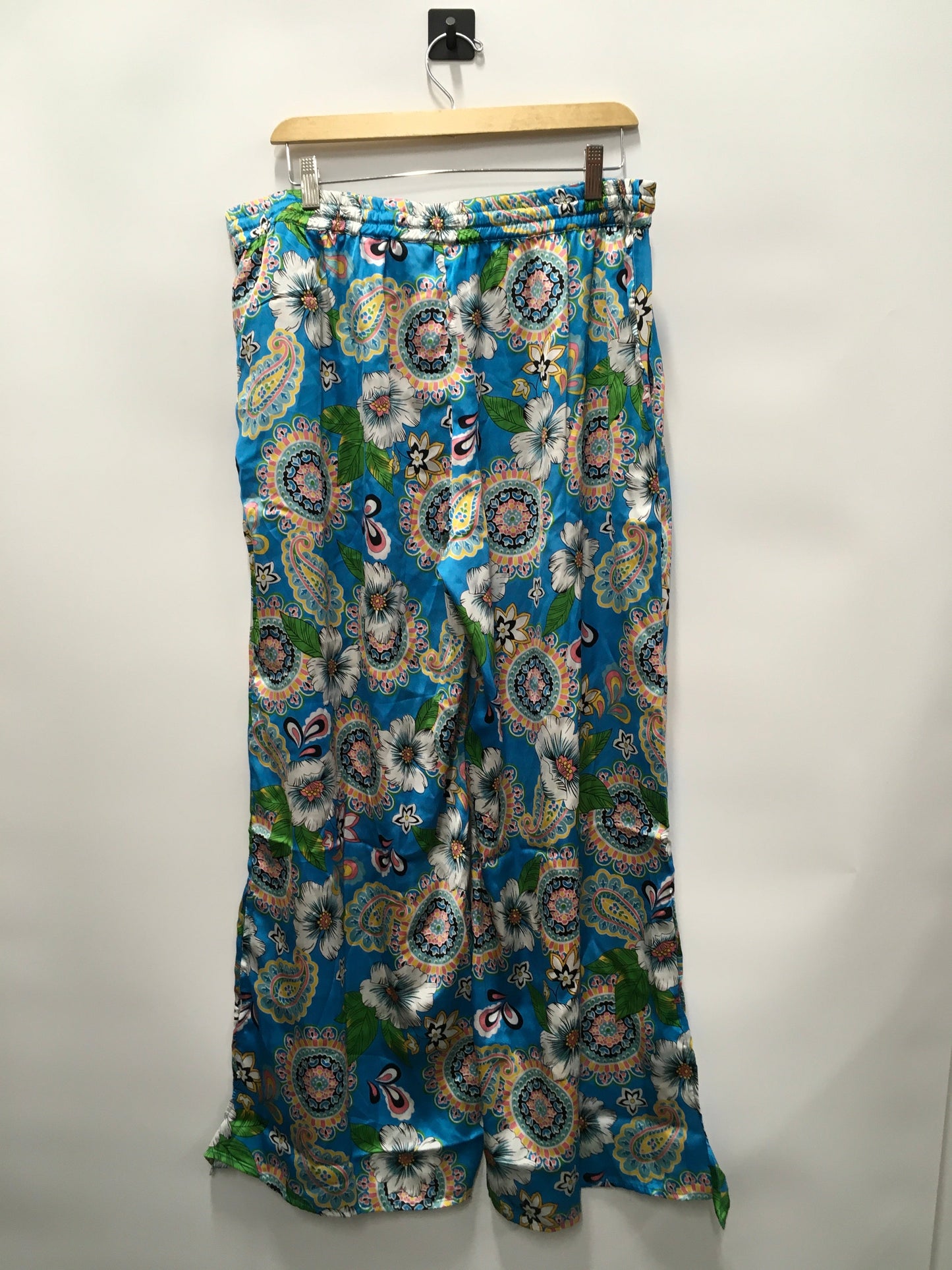 Teal Pants Wide Leg Tolani Collection, Size L