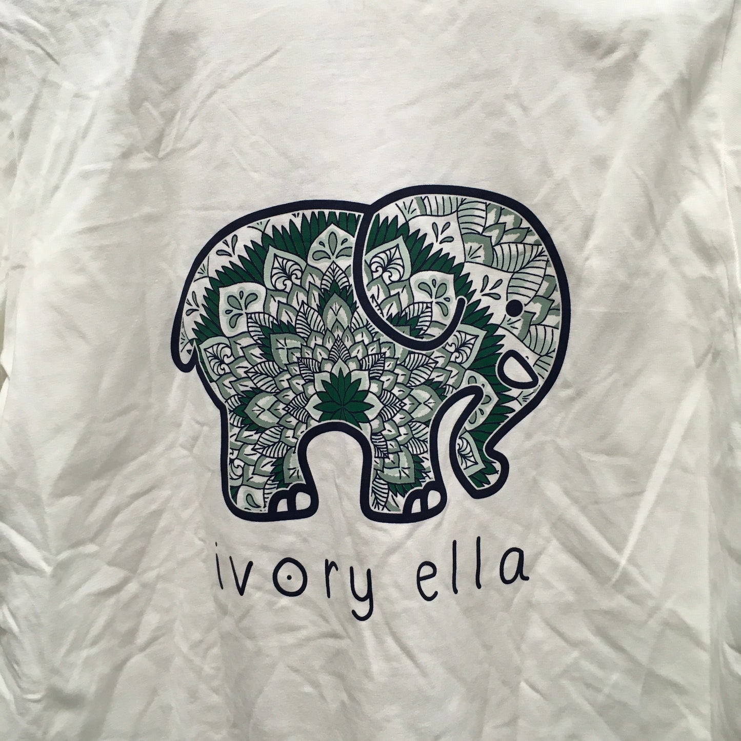 White Top Short Sleeve Ivory Ella, Size L