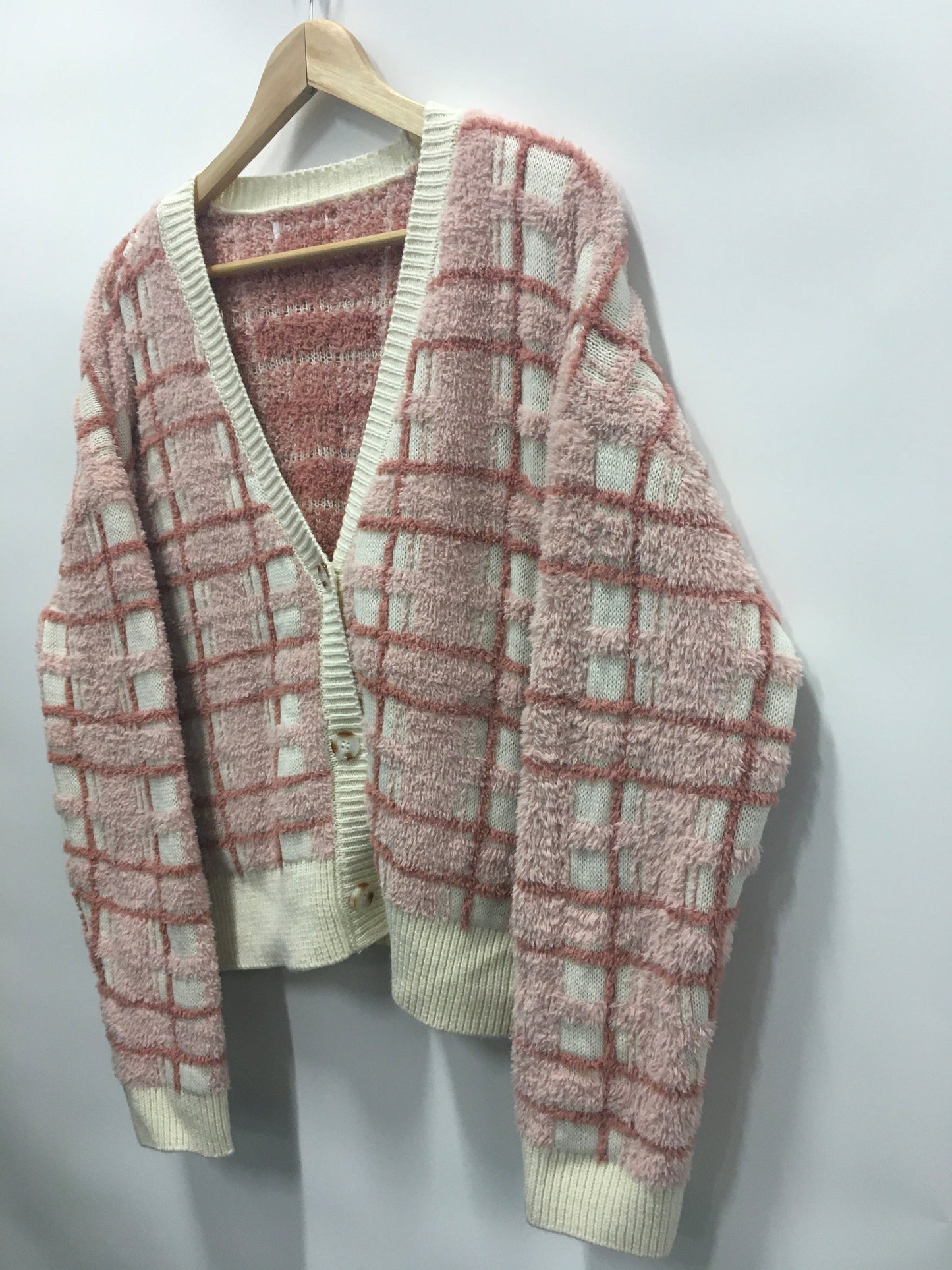 Pink Sweater Cardigan Clothes Mentor, Size M