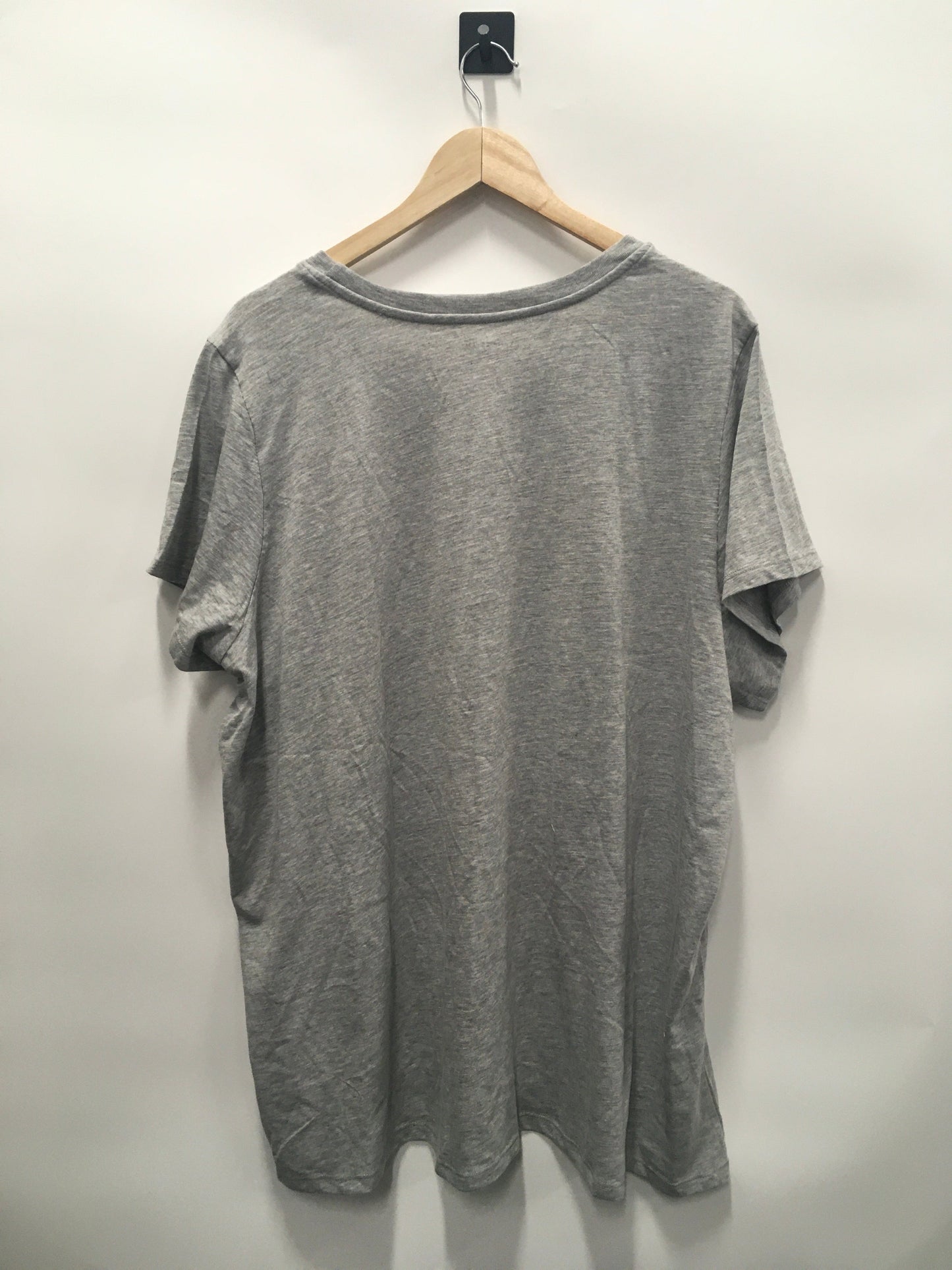 Grey Top Short Sleeve Lane Bryant, Size 3x