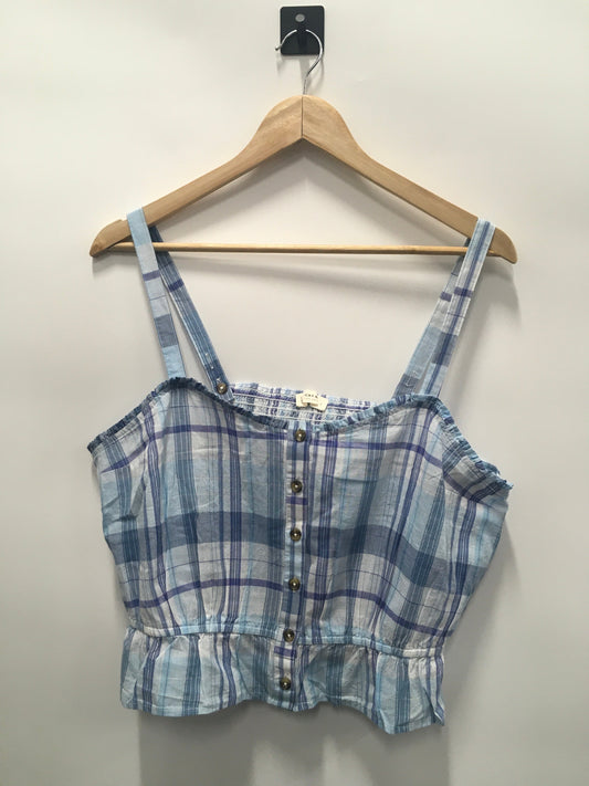 Blue Top Sleeveless Lucky Brand, Size L