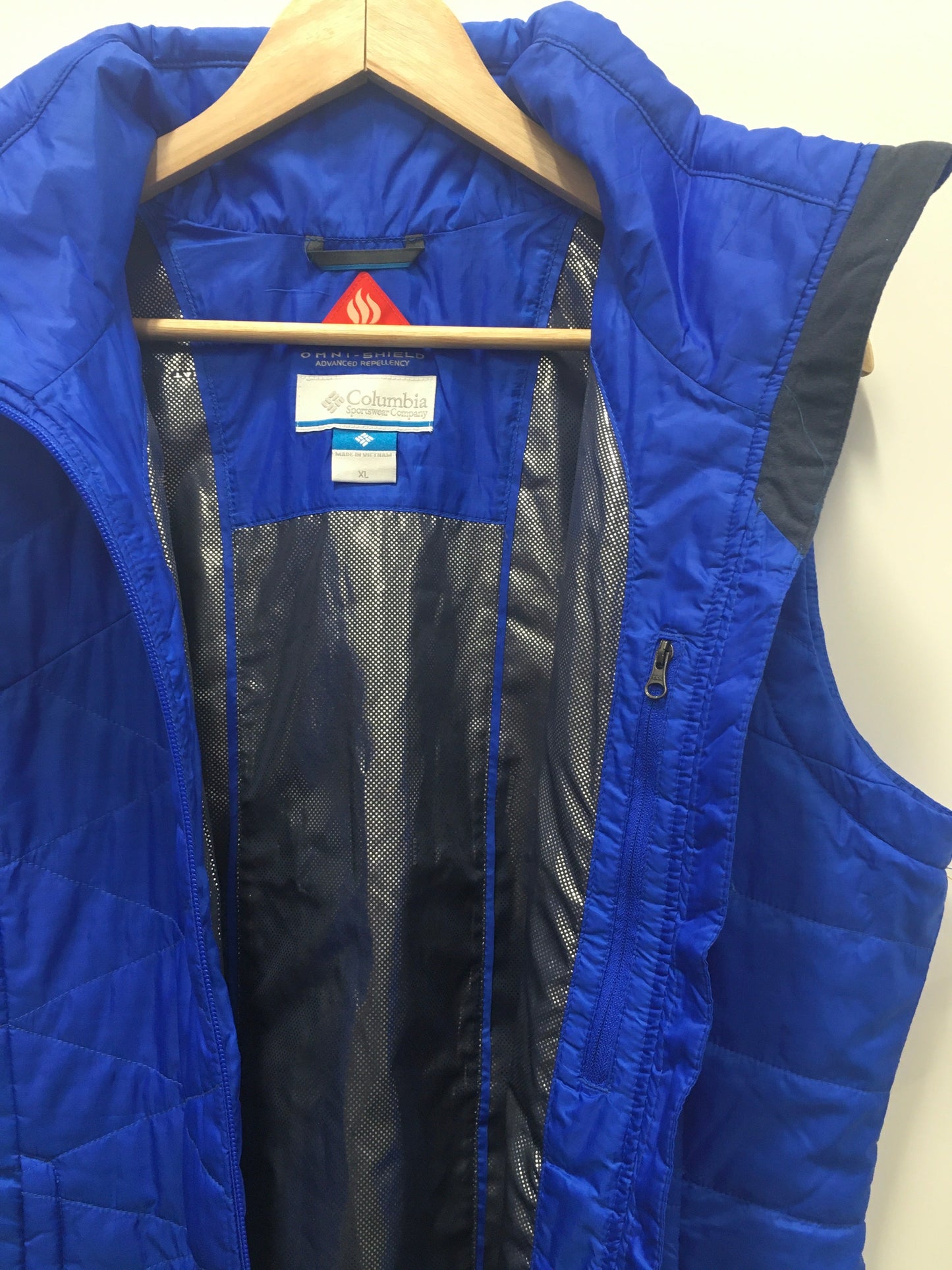 Blue Vest Puffer & Quilted Columbia, Size Xl