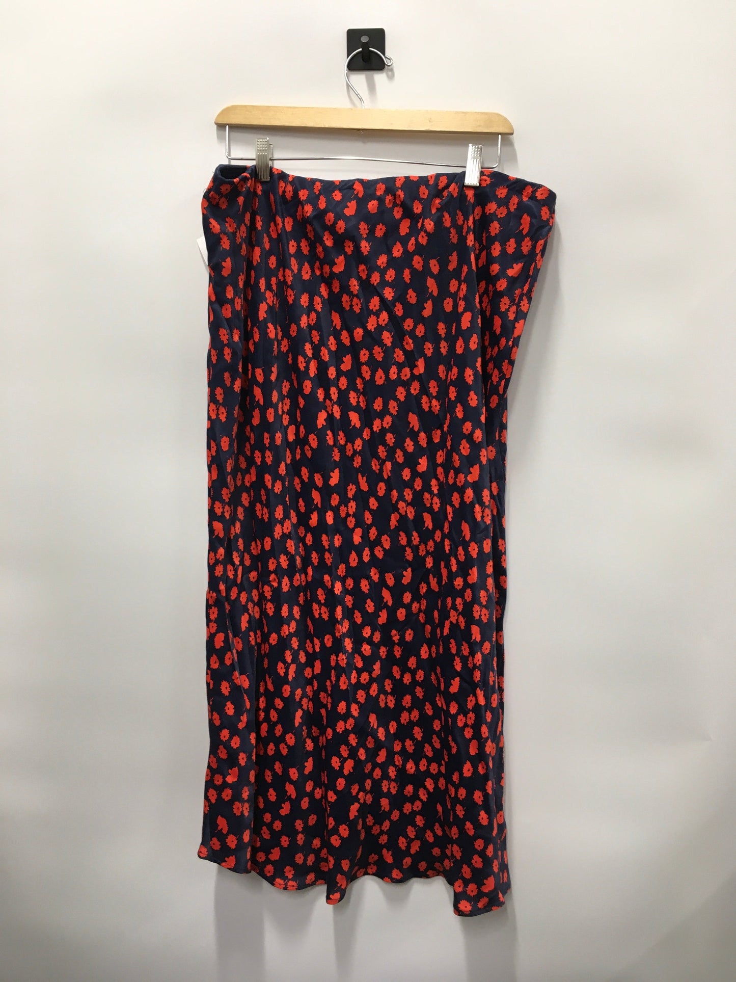 Floral Print Skirt Midi Maeve, Size Xl