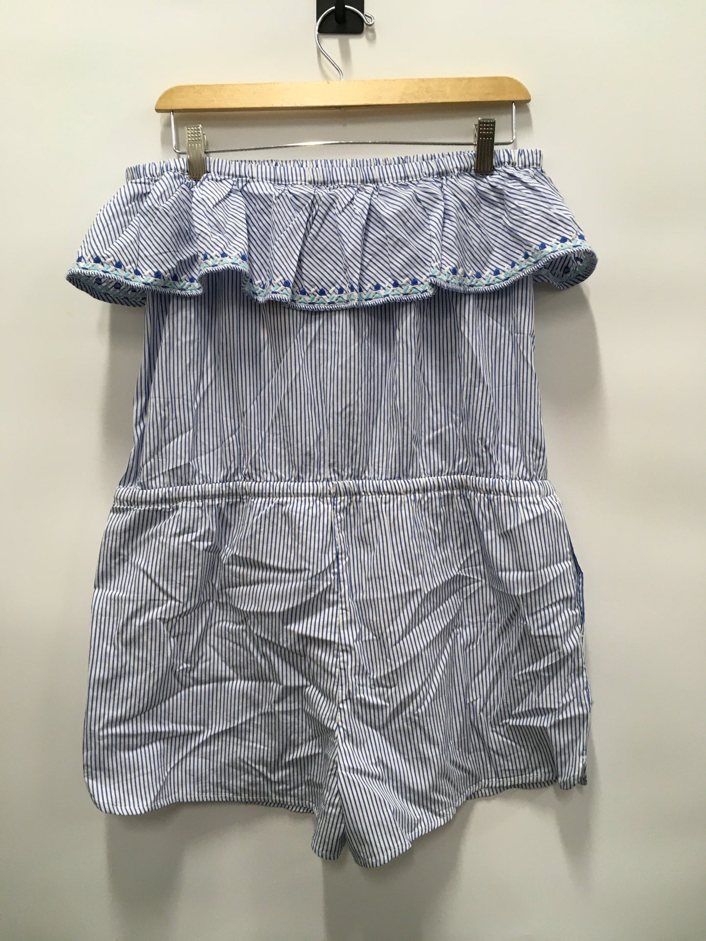 Romper By Vineyard Vines In Blue & White, Size: M