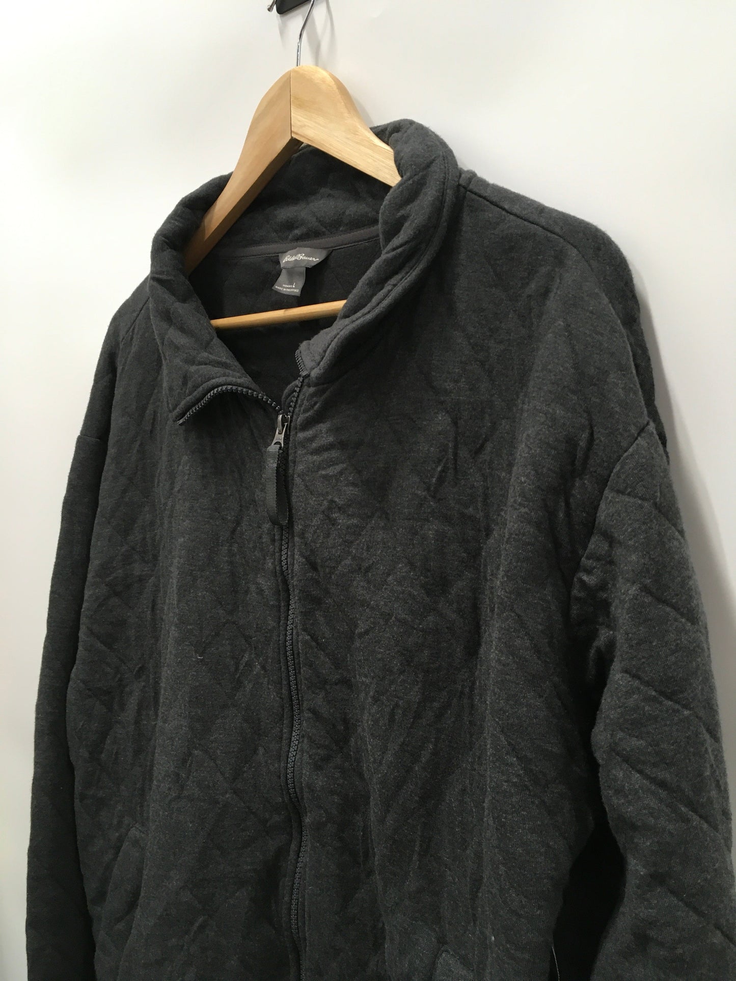 Grey Jacket Fleece Eddie Bauer, Size L