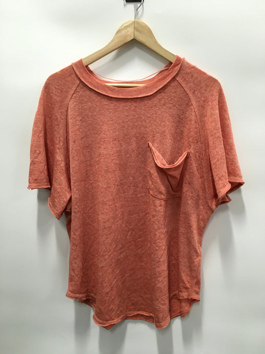 Orange Top Short Sleeve We The Free, Size S