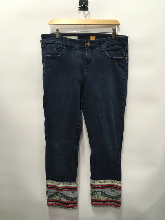 Blue Denim Jeans Cropped Pilcro, Size 8