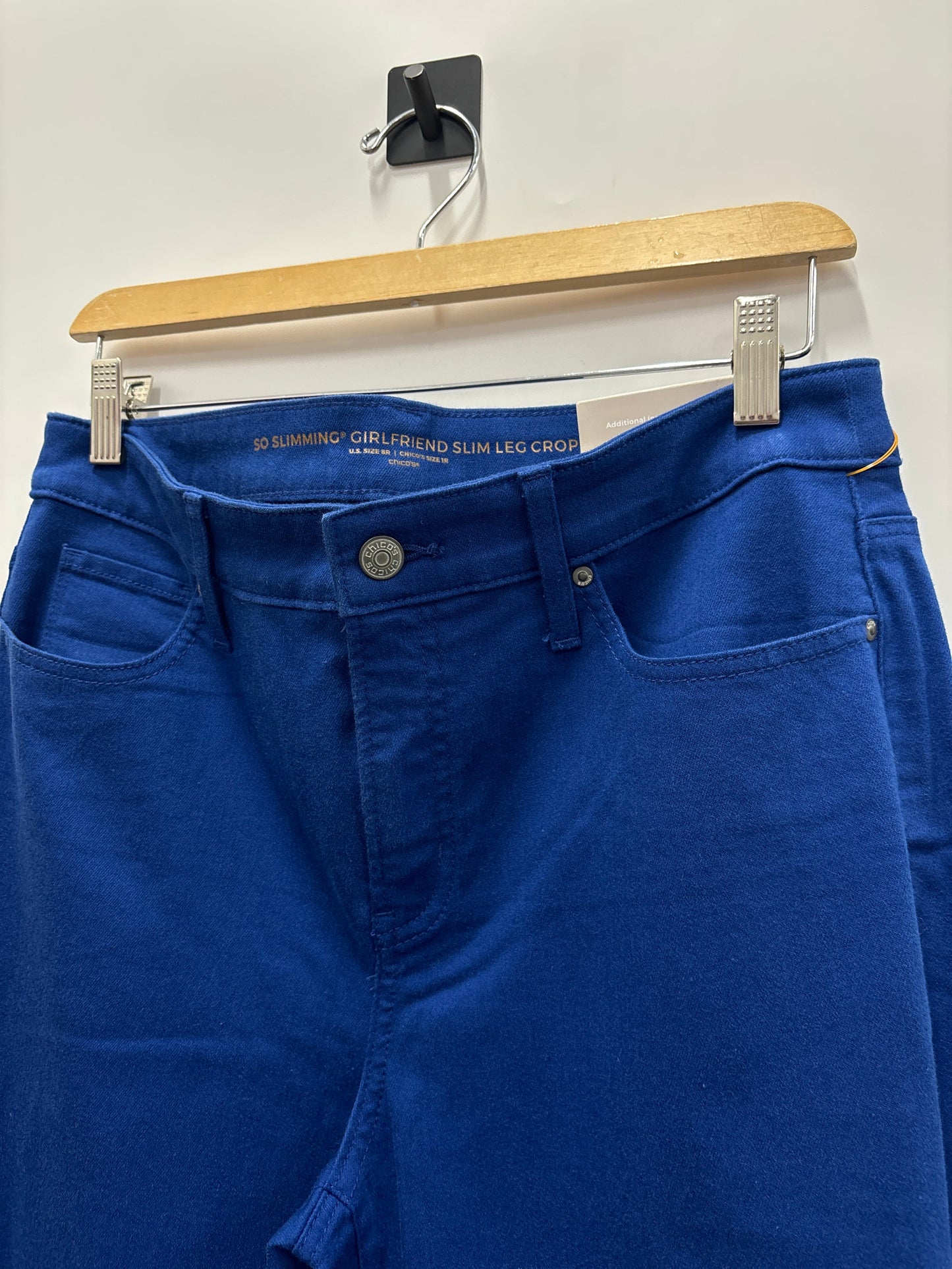 Pants Cropped By Chicos In Blue, Size: 8