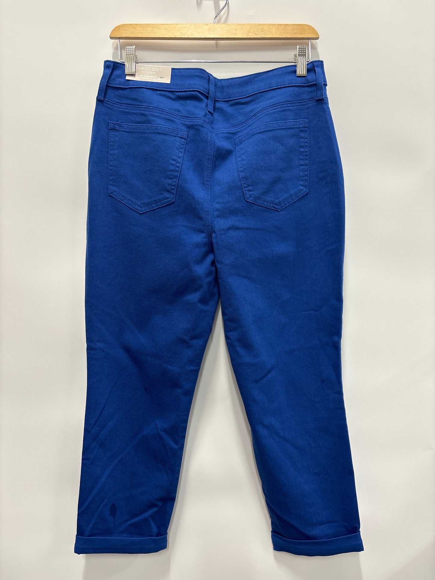 Pants Cropped By Chicos In Blue, Size: 8