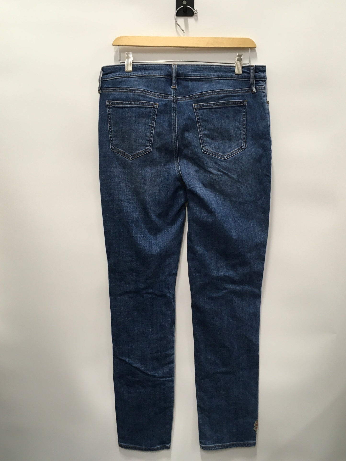 Blue Denim Jeans Skinny Chicos, Size 8tall