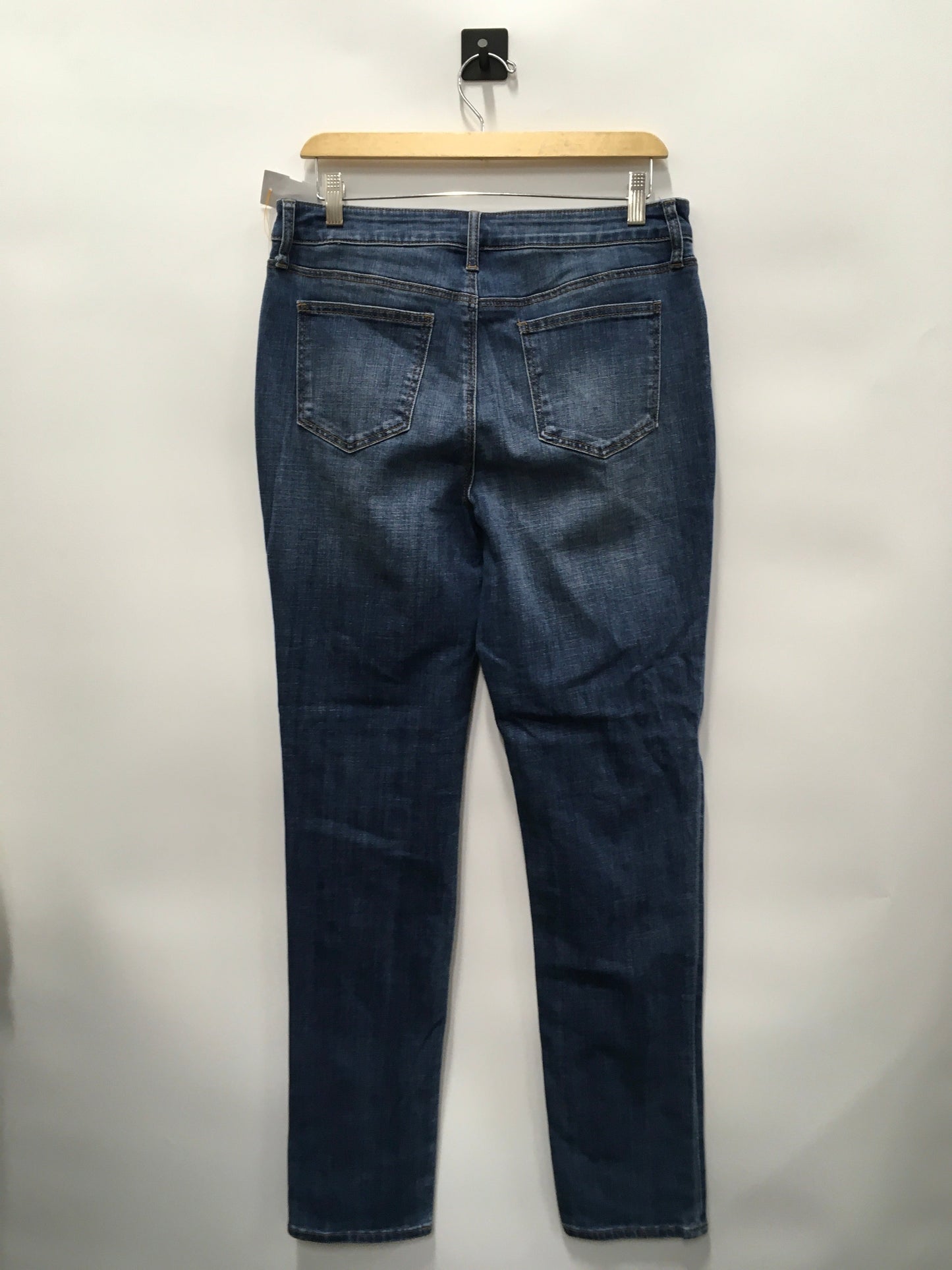 Blue Denim Jeans Skinny Chicos, Size 8tall