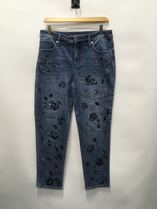 Blue Denim Jeans Skinny Chicos, Size 8