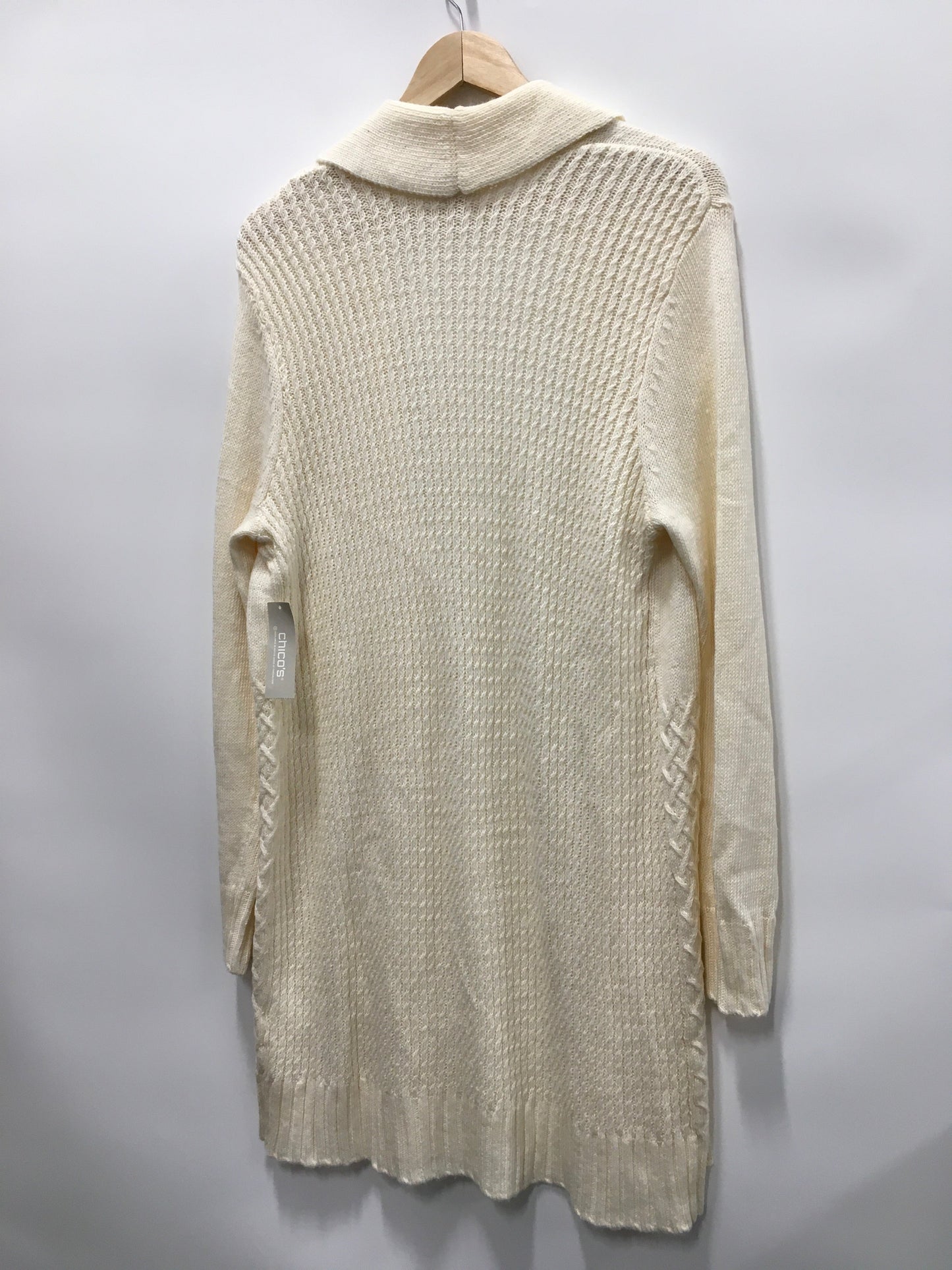 Sweater Cardigan By Chicos In Cream, Size: M