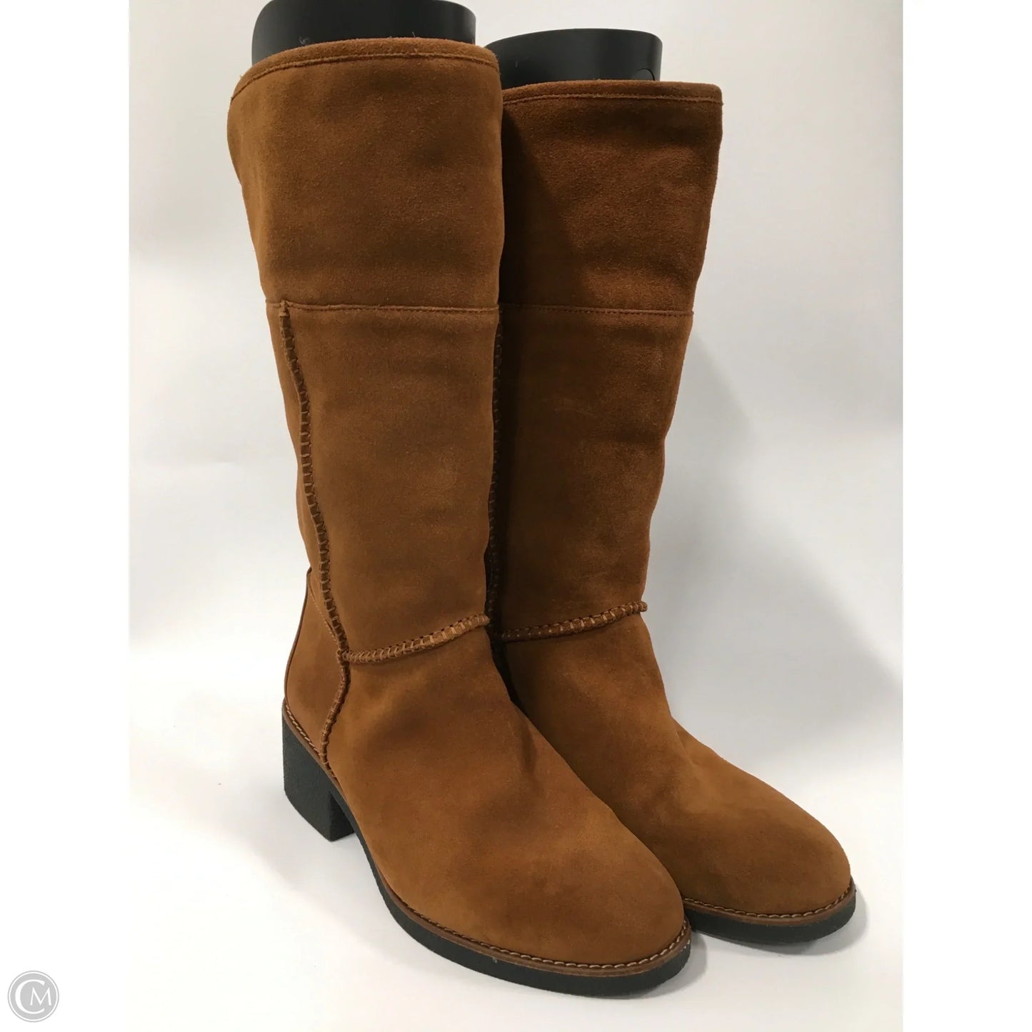 Boots Designer By Coach In Brown, Size: 8.5
