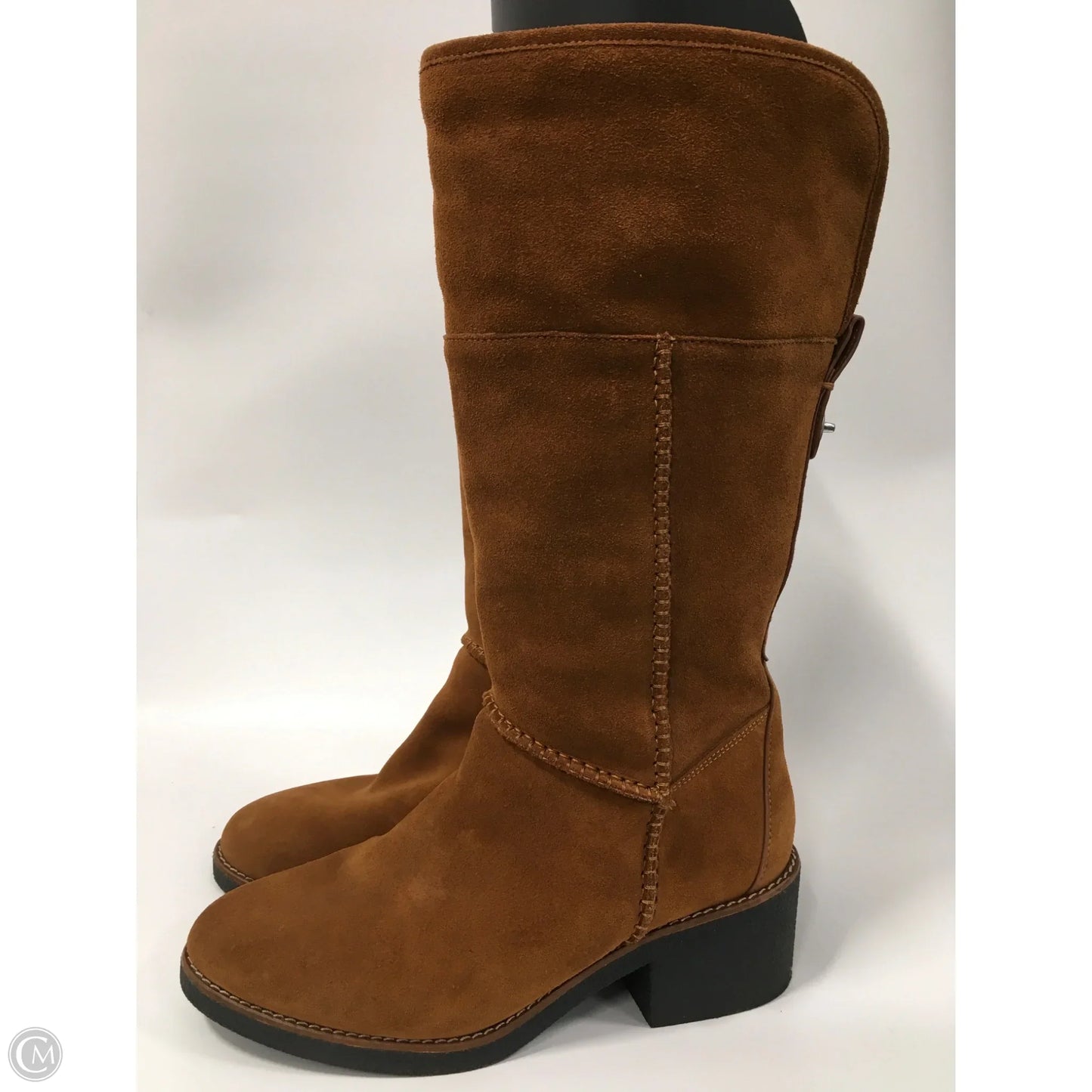 Boots Designer By Coach In Brown, Size: 8.5