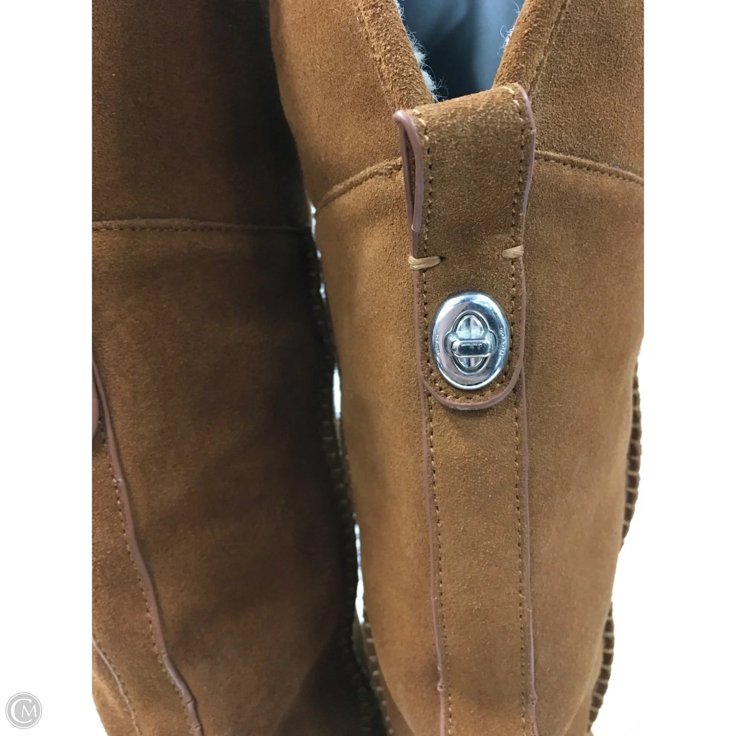 Boots Designer By Coach In Brown, Size: 8.5