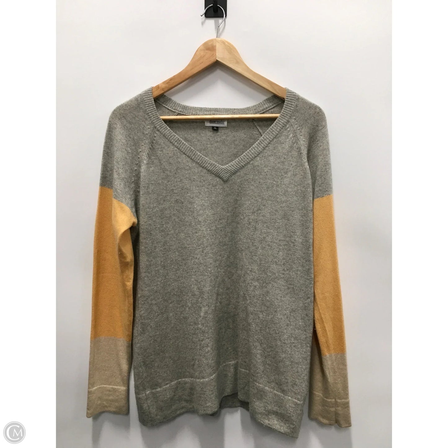 Sweater Cashmere By Diane Snyder In Grey, Size: Xl