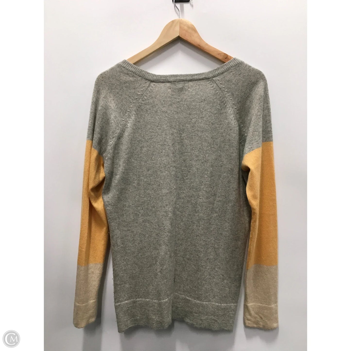 Sweater Cashmere By Diane Snyder In Grey, Size: Xl