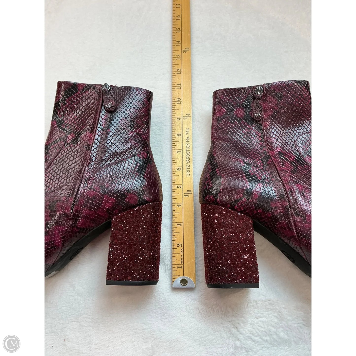 Boots Designer By Michael Kors In Snakeskin Print, Size: 10