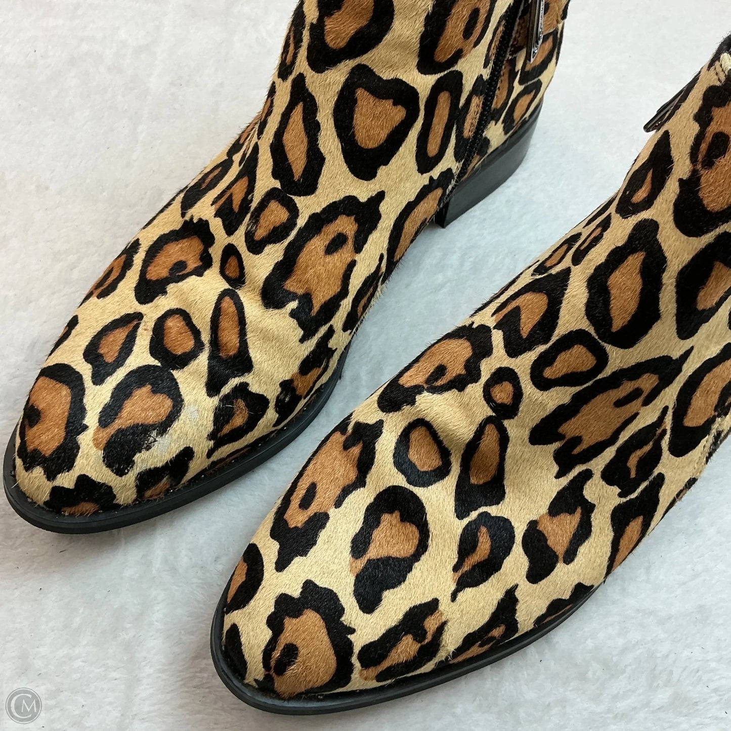 Boots Ankle Heels By Blondo In Animal Print, Size: 8.5